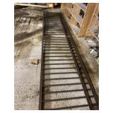 Two sections of Aluminum brown Fence with Rings