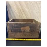 Anheuser Busch St. Louis Wood Carry Crate