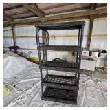 Black Plastic Utility Shelving 35x17x70