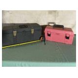 Two plastic Carry Storage Boxes