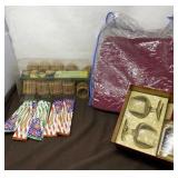 New Bamboo Light Set, Pillows, Sparklers