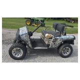 E-Z-GO Gas Golf Cart Lifted Custom Wheels