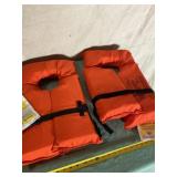 Two New Adult Universal Floatation Devices