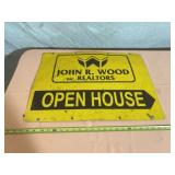 John R Woods Open House Sign