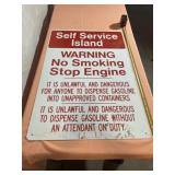 Self Service Island Sign