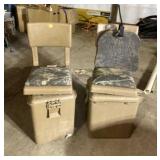 Two Hunting Seats with Coolers