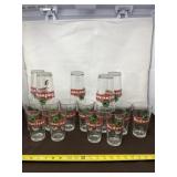 6 inch Budweiser Glasses 16 of them