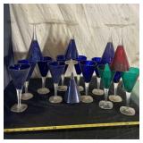 8 inch plastic Long Stem Wine Glasses