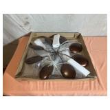 Copper-Colored Wind Spinner Sculpture