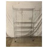 Metal Shelving with Wheels