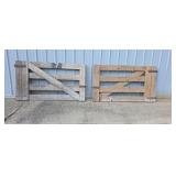 Two Oak Gates 66" W 1" Lumber