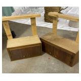 Two Cabinets Mounted on 2 x 4ï¿½s