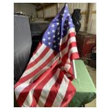 American Flag on Aluminum Pole
