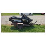 Yamaha Snowmobile with Trailer