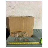 Box of Libbey Georgian Champagne coupe glasses