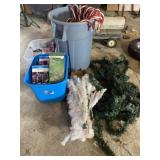 Christmas Tree, Garland with Lights, & More