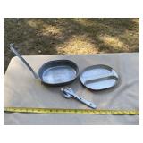 Pack-able pan, bowl and Silverware Kit