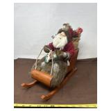 Santa Clause in Sleigh Figurine
