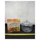 Anchor Hocking Glass Pumpkin Jar With Lid