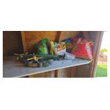 Weed Preventer,  Potting Soil , Yard Stakes