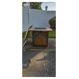 Outdoor Firepit Propane with stainless steel lid