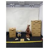 2011 & 12 Jim Shore Rabbit Figurines In Boxes
