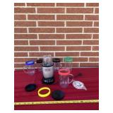 Magic Bullet With Plastic Cups, Seals and Lids