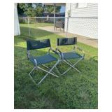 Two Fold Up Coleman Chairs In Nice Shape