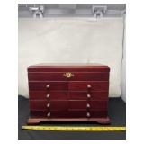 Thomas Jewelry Cabinet Felt Lined