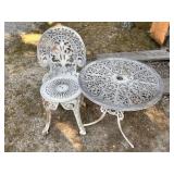 Outside Table and Chair