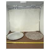Kromex and Glass Trays