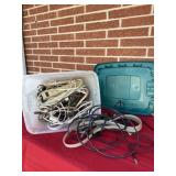 Tote With All Extension Cords, Circuit Strips