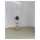 Fluted Pedestal Base Kerosene Oil Lamp