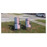 Two Folding Lawn Chairs