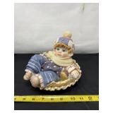 Resin Bundled Up Toddler