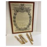 Framed Declaration of Independence