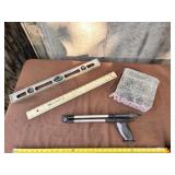 Hand Grabber, Ruler, Level and Shelf Hooks
