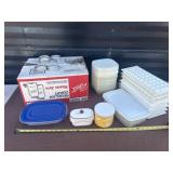 Mason Jars, Tupperware Containers, Candles