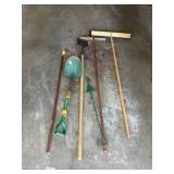 Scraper, Brooms, and Shovel