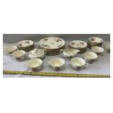 Canonsburg Pottery MOSS ROSE Hallmark Of Quality