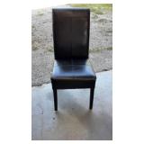 Classic Highback black faux/bonded leather with
