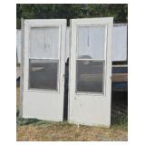 36"&32" storm doors both are used