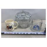 Clear Class Pumpkin Shaped Candy Dish, Souvenir