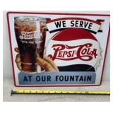 Pepsi Metal Sign