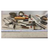 Vtg Red Handled Kitchenware and more