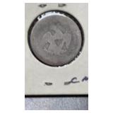 1857 Liberty Seated QuarterHeavily worn