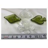 1970s  Indiana Glass Tiara Sandwich card suit nut