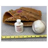 Rawlings Ball Glove, Ball,  Wilson Glove Oil