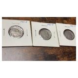 3-1927 Buffalo Nickels