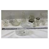 Vtg Clear Glassware